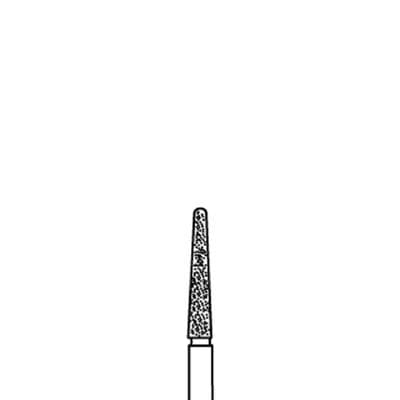 Classique™ Diamond Bur FG, Coarse, Round End Taper, #856/018, 1.8 mm Diameter, 5/Pkg, 770-8P thumbnail 3