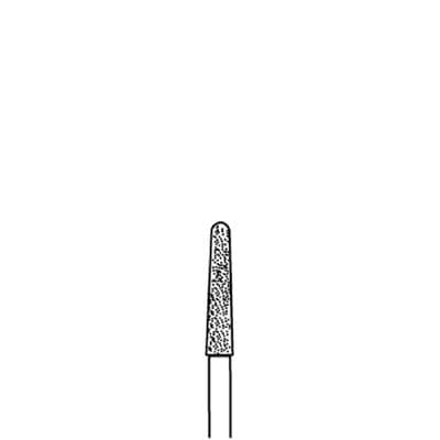 Classique™ Diamond Bur FG, Coarse, Taper Round End, #850, 2.1 mm Diameter, 5/Pkg, 200483 thumbnail 3