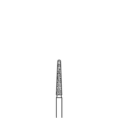 Classique™ Diamond Bur, FG, Coarse, Taper Round End, #850, 1.6 mm Diameter, 5/Pkg, 769-10P thumbnail 3