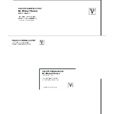 Classic Linen #10 Gummed-Flap Envelopes, Personalized, 9-1/2" W x 4-1/8" H, 500/Pkg - Linen Stationery - Gummed-Flap Envelopes, Personalized,  9-1/2" W x 4-1/8" H, 500/Pkg - Image 1