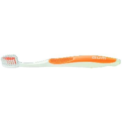 GUM Orthodontic Toothbrush, Soft Nylon, 4-Row V Trim, 12/Box, 124PD thumbnail 22
