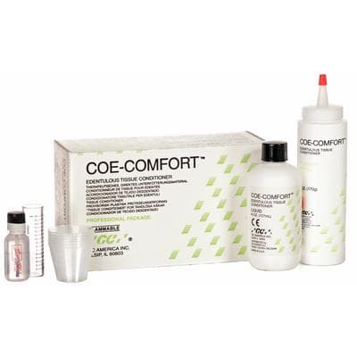 GC America Coe-Comfort Self-Cure Chairside Edentulous Tissue Conditioner, Professional Package (6 oz Powder + 6 oz Liquid), 341001 thumbnail 24