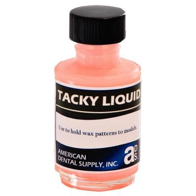 American Dental Supply Tacky Liquid for Alginate, 2 x 1 oz Bottles with Brush, Kit thumbnail 3