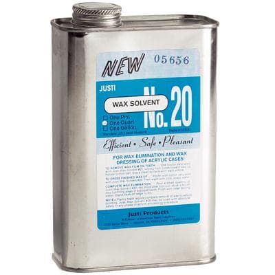 Justi Wax Solvent No. 20, 1 Quart Can - Wax Solvent No. 20 - Quart - Image 1