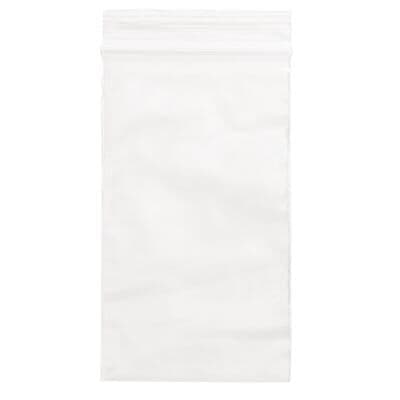 Clear Zip Bags, 3" W x 5" H, 100/Pkg - Clear Zip Bags - 3" W x 5" H - Image 1