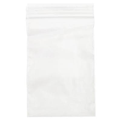 Clear Zip Bags, 4" W x 6" H, 100/Pkg - Clear Zip Bags - 4" W x 6" H - Image 1