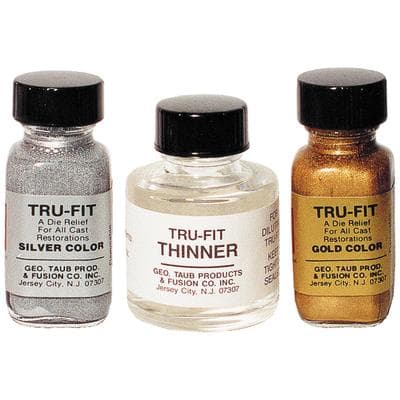 Tru-Fit Die Spacer Standard Kit, Gold & Silver 1/2 oz Each with 1 oz Thinner thumbnail 2