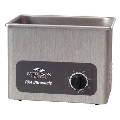 Patterson® PA4 Ultrasonic Cleaner with Timer, Stainless Steel Tank and Plastic Lid - Patterson® PA4 Ultrasonic Cleaner - PA4 Ultrasonic Cleaner with Timer, Stainless Steel Tank and Plastic Lid - Image 1