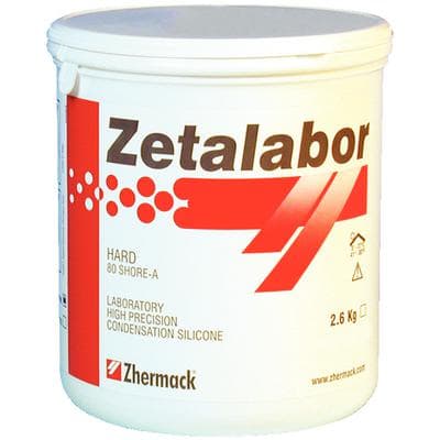 Zetalabor Laboratory Silicone Putty, Standard Pack, 2.6 kg Tub, Gray, 1/Pk, C400790 thumbnail 8