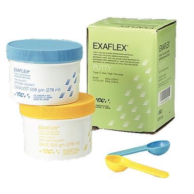 GC America Exaflex Hydrophilic VPS Impression Material, Putty Standard Pack, 500 g Base & Catalyst, 1/Pk, 138301 thumbnail 17