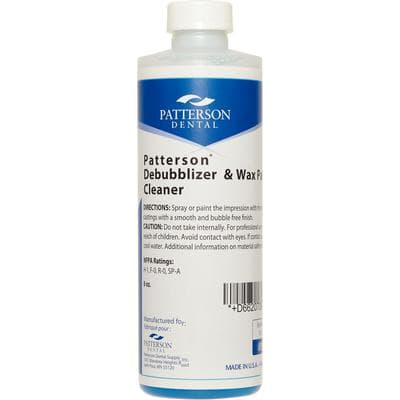 Patterson® Debubblizer and Wax Pattern Cleaner - 8 oz Bottle - Patterson® Debubblizer and Wax Pattern Cleaner - 8 oz Bottle - Image 1
