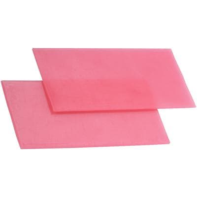 Patterson® Baseplate Wax – All-Season, No. 2, Pink, 5 lb/Box, 3" x 6" Sheets thumbnail 2