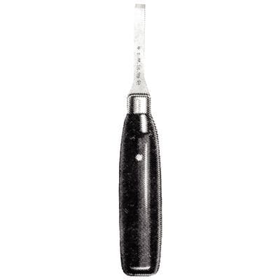 Buffalo Dental Vulcanite No. 21 Chisel, Single End, Straight Wooden Handle, Steel Blade thumbnail 3