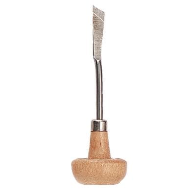 Dixon Vul-Crylic Chisel, Single End, Design 16, 4" Overall Length, Hardwood Handle - Vul-Crylic Chisels, Single End - 16, 4" - Image 1