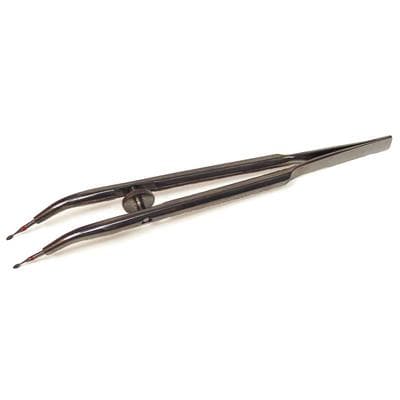Keystone Tweezer Type Crown Holder, Stainless Steel, Non-Locking, Smooth Tip thumbnail 4