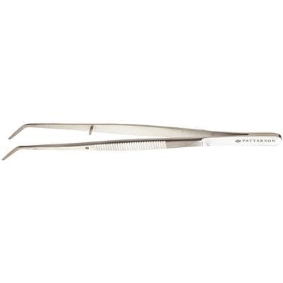 Patterson® Cotton Pliers, 317B College, Curved Serrated Tips, Stainless Steel, 1/Pkg (828844) thumbnail 2