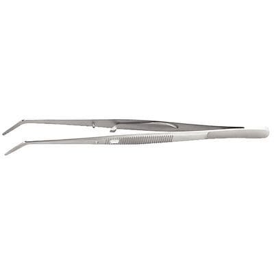 Patterson® Economy Self-Locking Cotton Pliers, Curved Serrated Tips, Stainless Steel, 1/Pkg, 828844 thumbnail 2