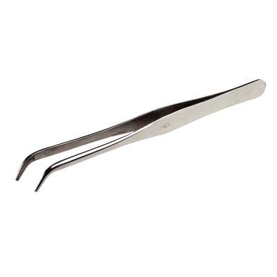 Buffalo Dental #175A Curved Tweezer, L-Type, 6-1/2" (16.5 cm), Non-Locking, Smooth Tip, Single Instrument thumbnail 3