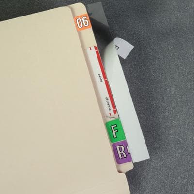 Transparent Open Shelf Label Protectors, 8" W x 1-11/16" H, Clear, 500/Pkg thumbnail 2