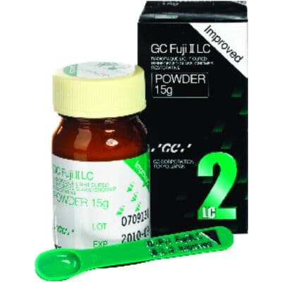 GC Fuji II LC Improved Powder Refill, Shade A4, 15g, Light-Cure Glass Ionomer Restorative, #000199 thumbnail 13