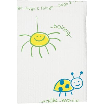 Tidi Choice Bugs & Things Patient Bib/Towel, 2-Ply Tissue with Poly Backing, Waffle-Embossed, 10" x 13", 250/Case, 981410 thumbnail 11