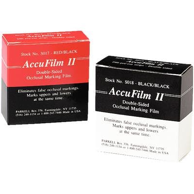 AccuFilm II Double-Sided Articulating Film, Red/Red, Precut Strips, 280/Pkg, S021 thumbnail 17