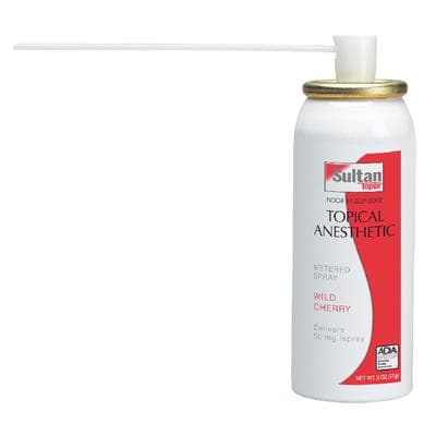 Topex Topical Anesthetic Metered Spray, Wild Cherry, Benzocaine 20%, 2 oz Can with 25 Disposable Tips, 1/Pkg thumbnail 2