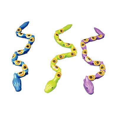 Plastic Wiggle Snakes, Assorted Colors, 17", 36/Pkg - Plastic Wiggle Snakes, Assorted Colors, 17, 36/Pkg - Assorted Colors - Image 1