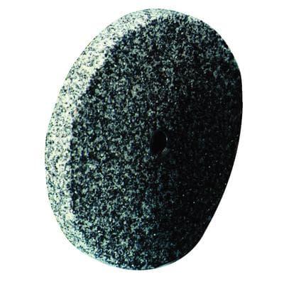 Buffalo Dental #461 Blue Abrasive Lathe Wheel, 3" x 3/8", 1/4" Leaded Center Hole, Single Wheel thumbnail 3