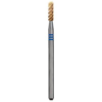 Dedeco Euro Goldies Carbide Bur, Fine Straight Blade Cross Cut, HP (3/32" Shank), #G129FST/023, Blue Ring, 1 Each thumbnail 3