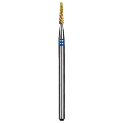 Dedeco Euro Goldies Carbide Bur, Fine Straight Blade Cross Cut (FST), 1.6 mm Diameter, HP (3/32" Shank), G136FST/016 thumbnail 3