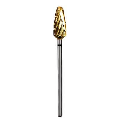Dedeco Euro Carbide Goldies® Supercoarse Crosscut Bur, HP, Titanium Nitride Coated, 6.0 mm Diameter, G251XG/060, 8334 thumbnail 7