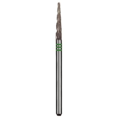 Dedeco Euro Carbide Bur, Coarse Straight Blade Crosscut, HP 2.35 mm Shank, #D261GSQ-023, 2.3 mm Head Diameter, 1/Pkg thumbnail 3