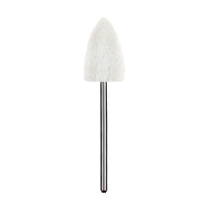 Dedeco Acrylic HP Trimmer, White, Large Pointed, Medium Grit, 5/Pkg - Acrylic HP Trimmer – White, 5/Pkg - Large Pointed - Image 1