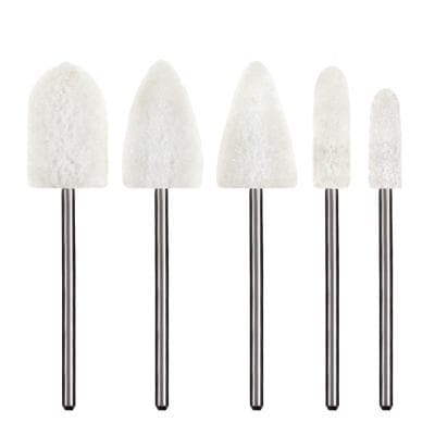 Dedeco Acrylic HP Trimmers, White Assortment, Medium, 5-Piece Kit, 3/32" Shanks, 5100 thumbnail 8