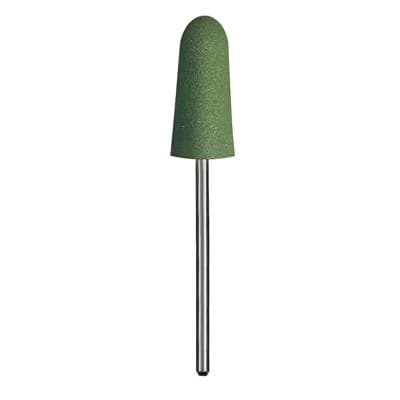 Dedeco Classic Rubber Polisher, Jumbo, Green Shape E, Coarse Grit, HP 3/32" Shank, 5/Pkg, #5275 thumbnail 4