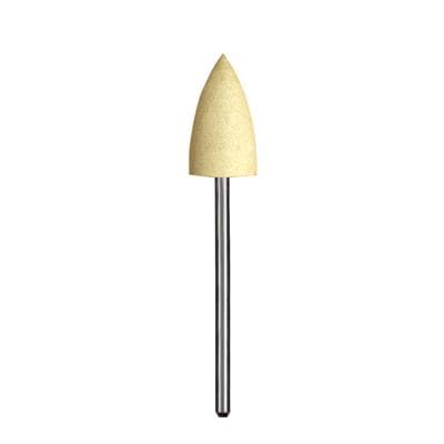 Dedeco Silicone Jumbos Acrylic Polisher, Shape D, Yellow, Fine, HP 3/32" (2.35mm) Shank, 5/Box thumbnail 5