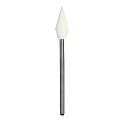 Dedeco White Midget Classic Rubber Polisher, Shape #14, Ultra-Fine, HP (3/32" / 2.35mm) Shank, 12/Box thumbnail 3