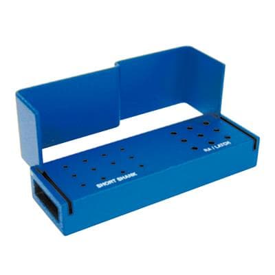 Axis Dental Bur Block, 21-Hole, 12 FGSS/9 RA, Blue Anodized Aluminum, Autoclavable, AB120-1U thumbnail 9