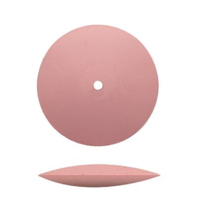 Dedeco Universal Silicone Rubber Polisher, Pink, Extra-Fine, Knife-Edge, 7/8" Diameter, 12/Pkg thumbnail 2