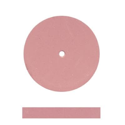 Dedeco Universal Silicone Rubber Polisher, Pink X-Fine, Square-Edge, 7/8" x 1/8", 12/Box thumbnail 2