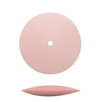 Dedeco Medium Porcelain Silicone Polisher, Knife-Edge Wheel, 7/8", Pink, 100/Box thumbnail 3