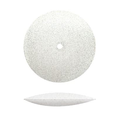 Dedeco Silicone Knife Edge Rubber Wheels, White, Coarse, 7/8", 100/Box, 7510 thumbnail 3