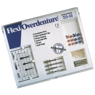 Flexi-Overdenture 12 Posts Stainless Steel Introductory Kit (12 Overdenture Posts, 6 each of sizes #1 and #2), Essential Dental Systems, #210-00 thumbnail 3