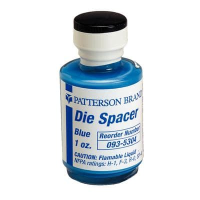 Patterson® Die Spacer Refill, 1 oz Bottle - Blue - Patterson® Die Spacer Refill, 1 oz Bottle - Blue - Image 1