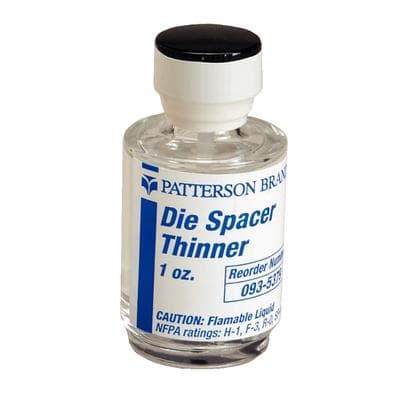 Patterson® Die Spacer Thinner, 1 oz Bottle - Patterson® Die Spacer – Thinner, 1 oz Bottle - Patterson® Die Spacer – Thinner, 1 oz Bottle - Image 1