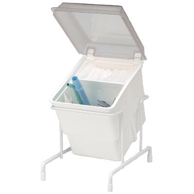 Zirc E-Z Storage Tub Organizer with Clear Cover, White, 1/Pk, 29R610 thumbnail 10