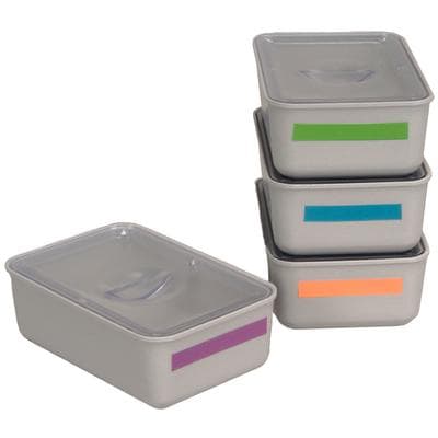 Zirc Double Tub Cup with Cover, Gray, 3-3/8"L x 2-1/4"W x 1-1/8"H, 1/Pk, 20Z472 thumbnail 10