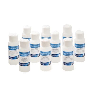 Assorted Alginate Flavor Drops Kit, 8 x 2 oz Bottles (Almond, Banana, Grape, Mint, Orange, Pina Colada, Strawberry, Tutti-Frutti) thumbnail 3