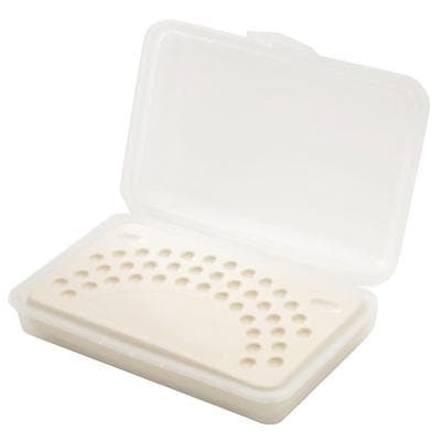 Highly Glazed Porcelain Palette, 14 Wells with 1 Mixing Area, Small/Medium, 1/Pkg thumbnail 2
